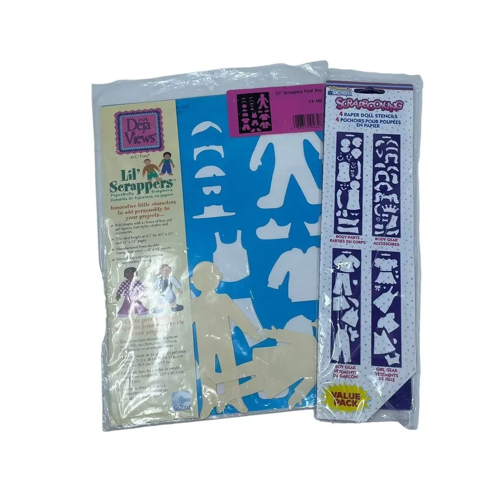 Memories Forever Scrapbooking‎ Template Paper Dolls Kids Clothes Hair NIP
